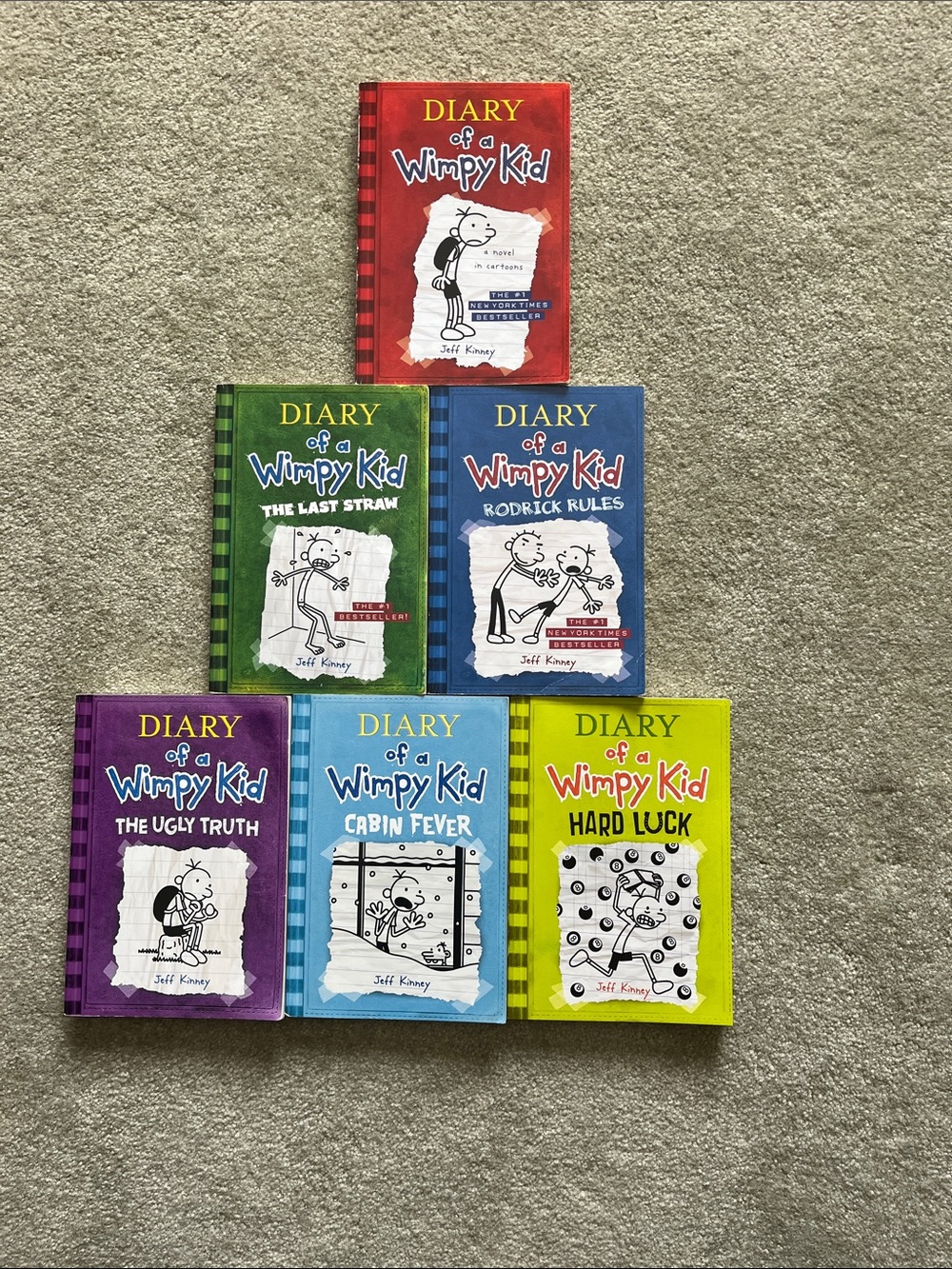 Bundle of 6 Diary of a Wimpy Kid Books